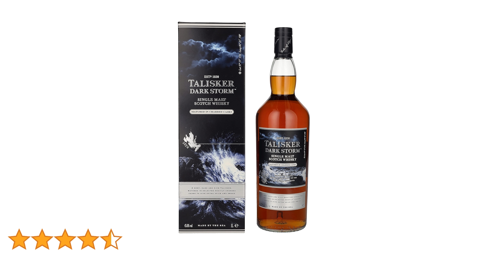 タリスカー ダークストーム 1L
度数　45.8パーセント Amazon.co.jp: タリスカー ダーク・ストーム 45.8度 1000ml [並行輸入